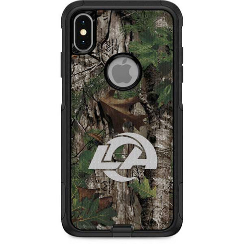 NFL Los Angeles Rams Realtree Xtra Green Camo Otterbox Commuter iPhone Skin