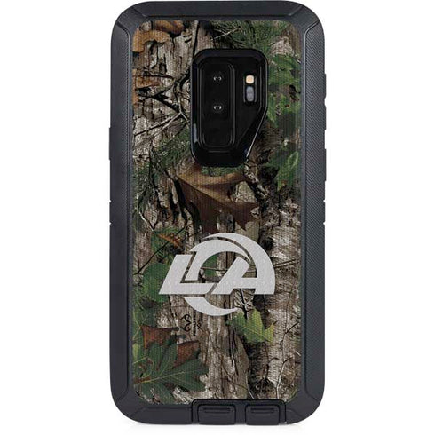 NFL Los Angeles Rams Realtree Xtra Green Camo Otterbox Defender Galaxy Skin