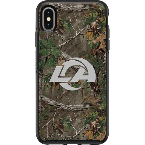 NFL Los Angeles Rams Realtree Xtra Green Camo Otterbox Symmetry iPhone Skin