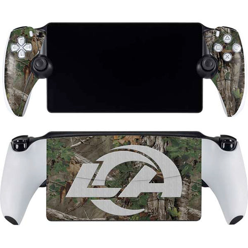 NFL Los Angeles Rams Realtree Xtra Green Camo PlayStation Portal Remote Player Skin