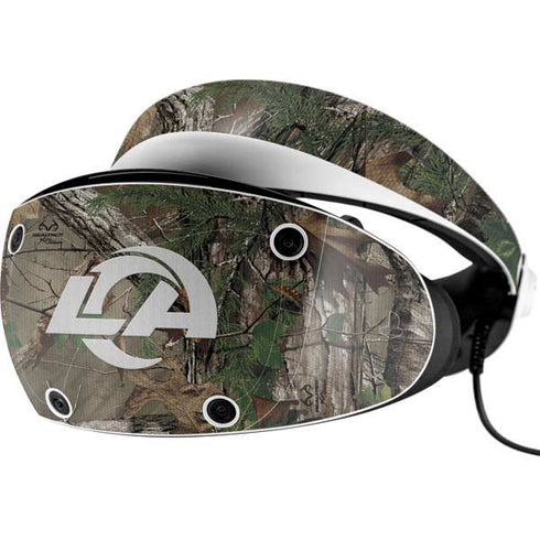NFL Los Angeles Rams Realtree Xtra Green Camo PlayStation VR2 Skin