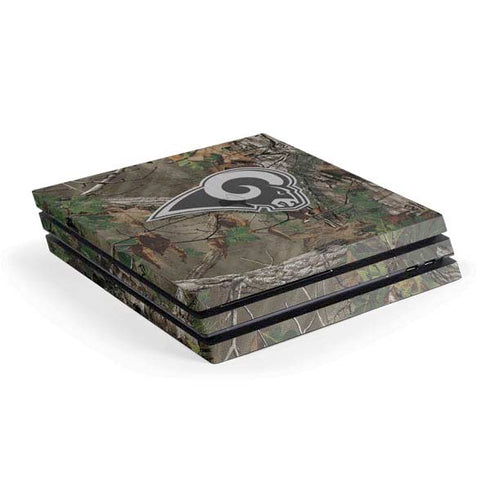 NFL Los Angeles Rams Realtree Xtra Green Camo PS4 Pro Console Skin