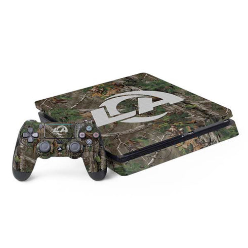 NFL Los Angeles Rams Realtree Xtra Green Camo PS4 Slim Bundle Skin