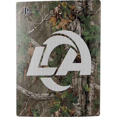 NFL Los Angeles Rams Realtree Xtra Green Camo PS5 Console Skin