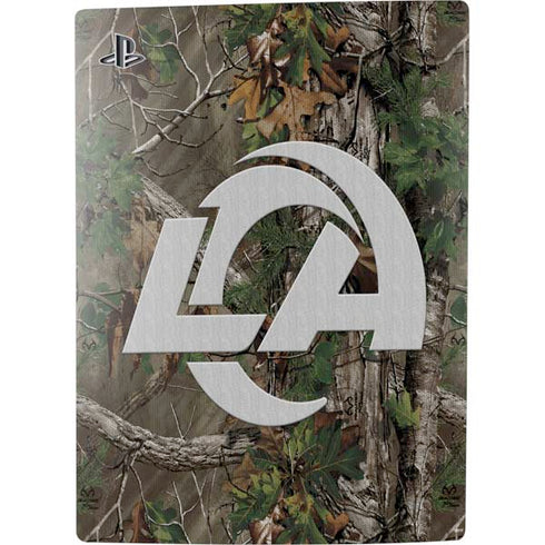 NFL Los Angeles Rams Realtree Xtra Green Camo PS5 Digital Edition Bundle Skin