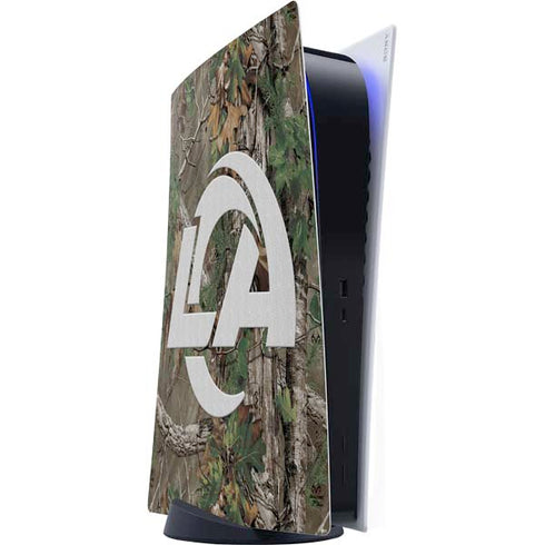 NFL Los Angeles Rams Realtree Xtra Green Camo PS5 Digital Edition Console Skin