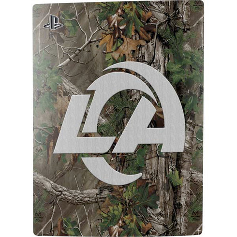 NFL Los Angeles Rams Realtree Xtra Green Camo PS5 Digital Edition Console Skin