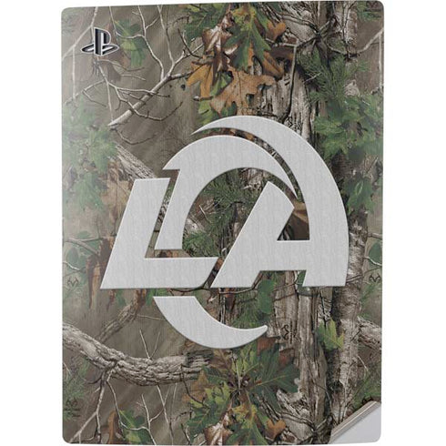 NFL Los Angeles Rams Realtree Xtra Green Camo PS5 Digital Edition Console Skin