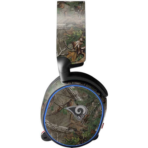 NFL Los Angeles Rams Realtree Xtra Green Camo SteelSeries Arctis 5 Skin