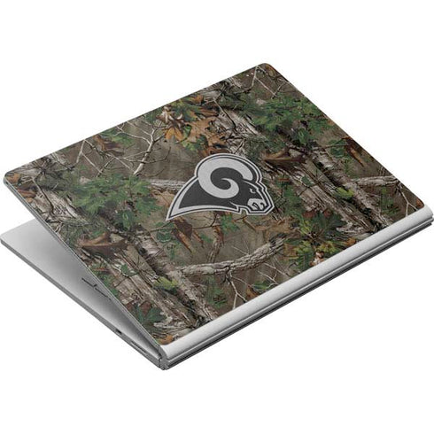 NFL Los Angeles Rams Realtree Xtra Green Camo Surface Book Skin
