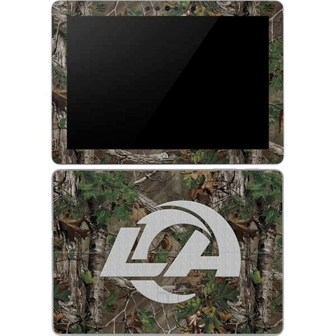 NFL Los Angeles Rams Realtree Xtra Green Camo Surface Go Skin