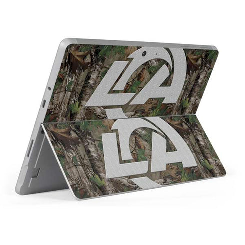 NFL Los Angeles Rams Realtree Xtra Green Camo Surface Go Skin