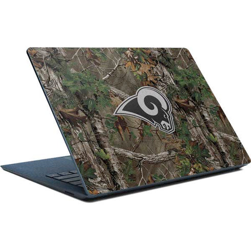 NFL Los Angeles Rams Realtree Xtra Green Camo Surface Laptop Skin