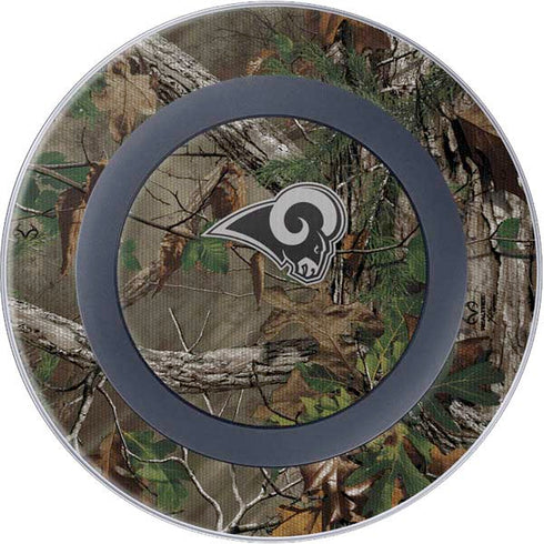 NFL Los Angeles Rams Realtree Xtra Green Camo Wireless Charger Skin