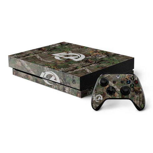 NFL Los Angeles Rams Realtree Xtra Green Camo Xbox One X Bundle Skin