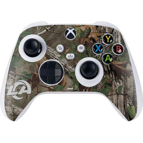 NFL Los Angeles Rams Realtree Xtra Green Camo Xbox Series S Controller Skin