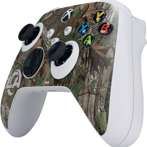 NFL Los Angeles Rams Realtree Xtra Green Camo Xbox Series S Controller Skin