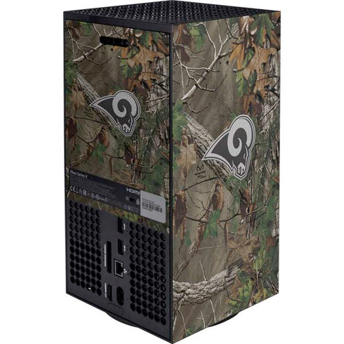 NFL Los Angeles Rams Realtree Xtra Green Camo Xbox Series X Bundle Skin