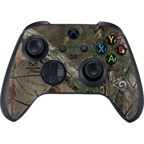 NFL Los Angeles Rams Realtree Xtra Green Camo Xbox Series X Bundle Skin