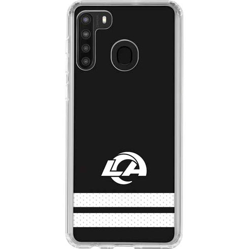 NFL Los Angeles Rams Shutout Galaxy A21 Clear Case