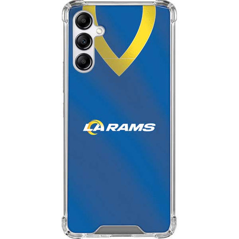 NFL Los Angeles Rams Team Jersey Galaxy A14 5G Clear Case
