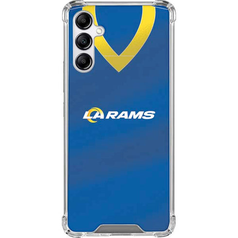 NFL Los Angeles Rams Team Jersey Galaxy A15 5G Clear Case