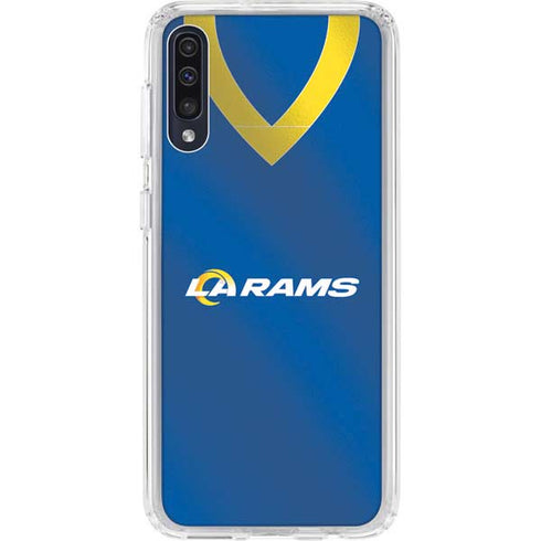 NFL Los Angeles Rams Team Jersey Galaxy A50 Clear Case