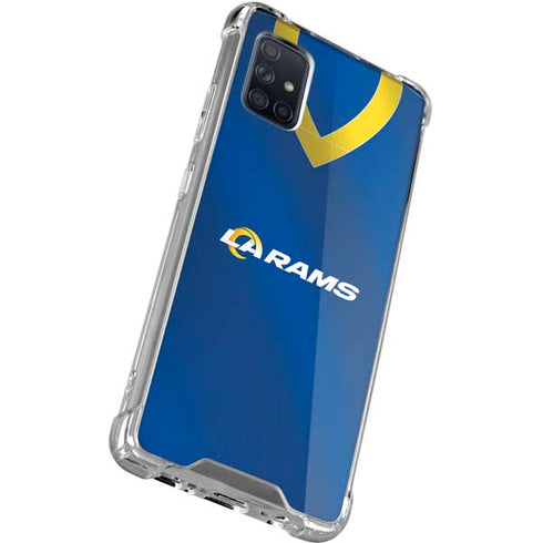 NFL Los Angeles Rams Team Jersey Galaxy A51 5G Clear Case