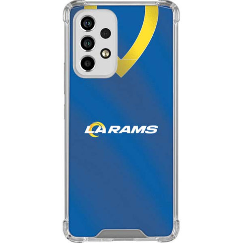 NFL Los Angeles Rams Team Jersey Galaxy A53 5G Clear Case