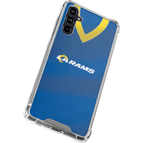 NFL Los Angeles Rams Team Jersey Galaxy A54 5G Clear Case