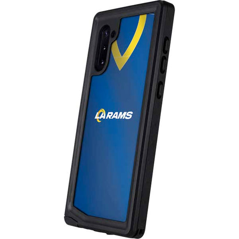 NFL Los Angeles Rams Team Jersey Galaxy Note 10 Waterproof Case