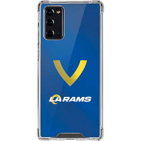 NFL Los Angeles Rams Team Jersey Galaxy Note20 5G Clear Case