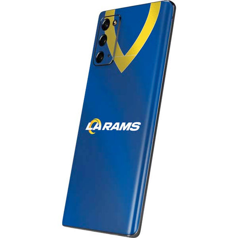 NFL Los Angeles Rams Team Jersey Galaxy Note20 5G Skin