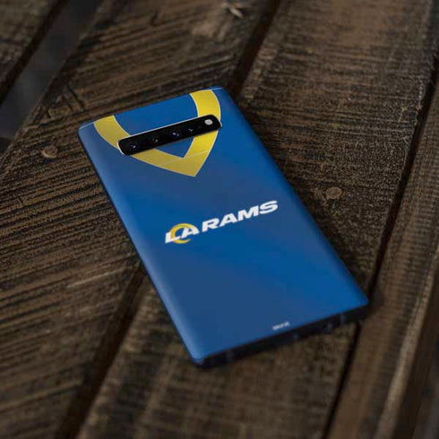 NFL Los Angeles Rams Team Jersey Galaxy S10 Plus Skin