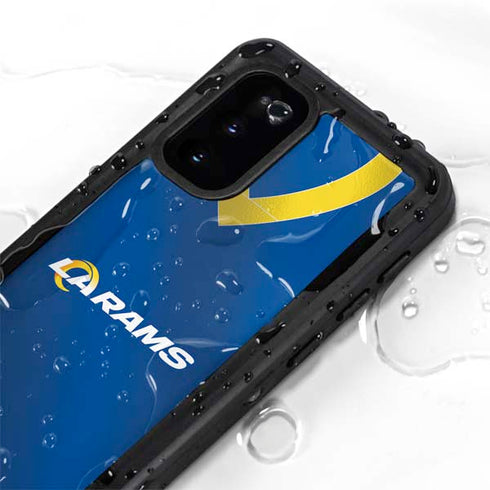 NFL Los Angeles Rams Team Jersey Galaxy S20 Waterproof Case