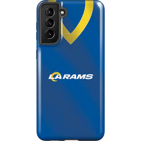 NFL Los Angeles Rams Team Jersey Galaxy S21 FE Pro Case