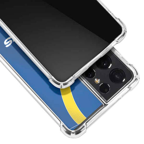 NFL Los Angeles Rams Team Jersey Galaxy S21 Ultra 5G Clear Case