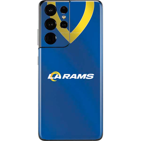 NFL Los Angeles Rams Team Jersey Galaxy S21 Ultra 5G Skin