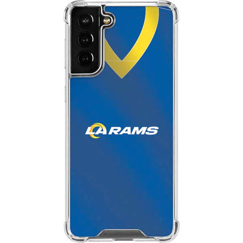 NFL Los Angeles Rams Team Jersey Galaxy S22 Plus Clear Case