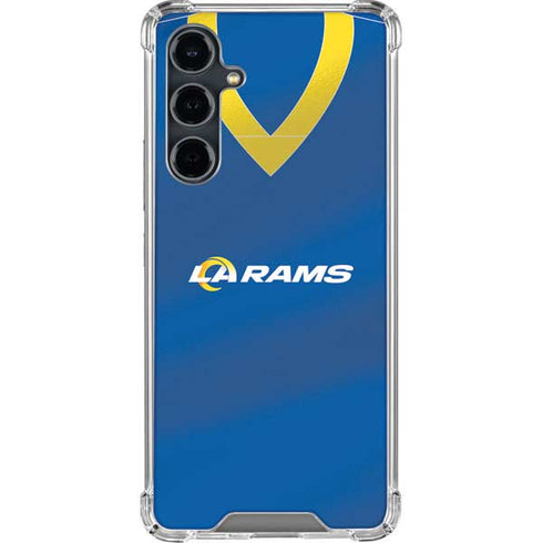 NFL Los Angeles Rams Team Jersey Galaxy S23 FE Clear Case