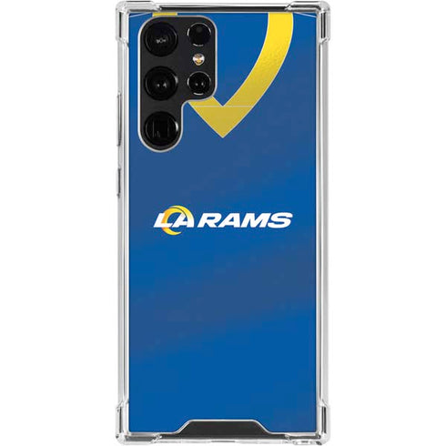 NFL Los Angeles Rams Team Jersey Galaxy S24 Ultra Clear Case