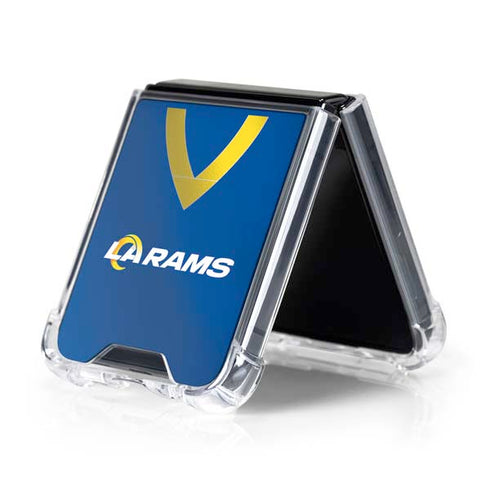 NFL Los Angeles Rams Team Jersey Galaxy Z Flip5 5G Clear Case