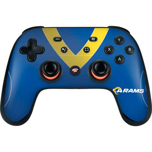 NFL Los Angeles Rams Team Jersey Google Stadia Controller Skin
