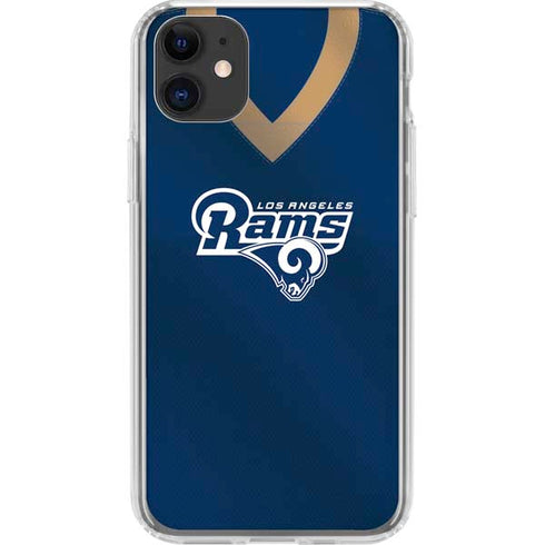 NFL Los Angeles Rams Team Jersey iPhone 11 Clear Case