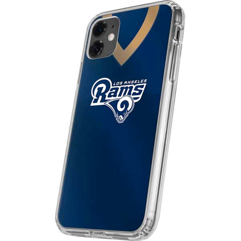 NFL Los Angeles Rams Team Jersey iPhone 11 Clear Case