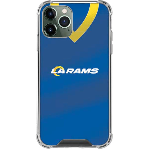 NFL Los Angeles Rams Team Jersey iPhone 11 Pro Max Clear Case