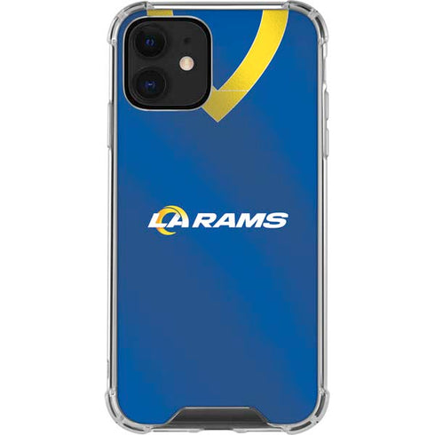 NFL Los Angeles Rams Team Jersey iPhone 12 Clear Case