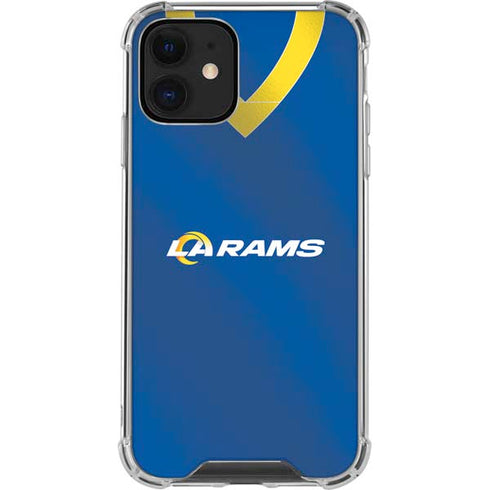 NFL Los Angeles Rams Team Jersey iPhone 12 Mini Clear Case