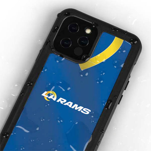 NFL Los Angeles Rams Team Jersey iPhone 12 Pro Waterproof Case