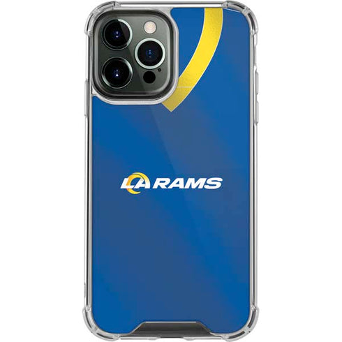 NFL Los Angeles Rams Team Jersey iPhone 13 Pro Max Clear Case